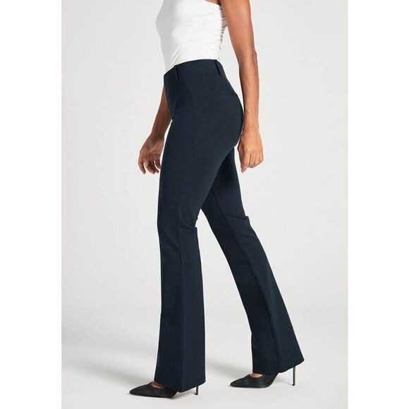 Betabrand Classic Dress Pant Yoga Pant Bootcut blue size small petite - Picture 4 of 11